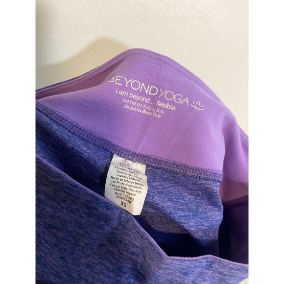 Spacedye Caught In The Midi High Waisted Legging *CROPPED* Heather Purple - Picture 6 of 6